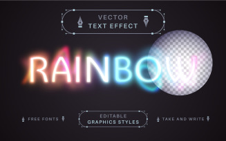 Blazing Unicorn - Editable Text Effect, Font Style