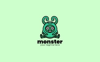 Monster Mascot Cartoon Logo Design