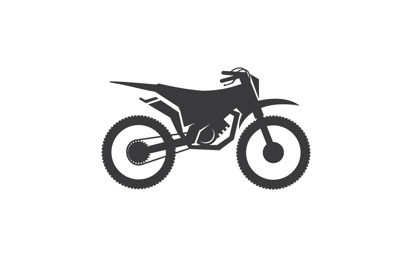 Motocross Motorbike sport illustration logo design vector