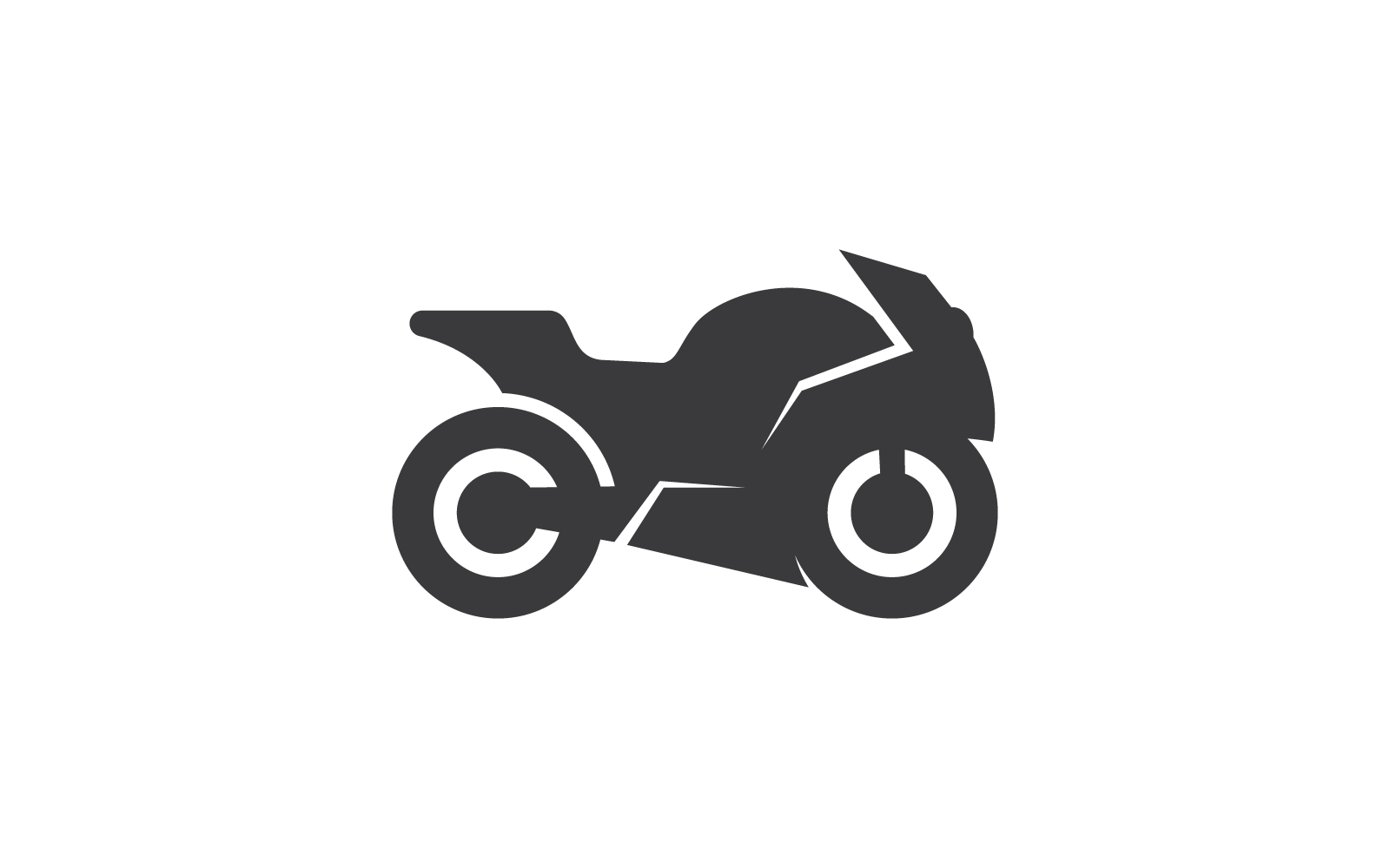 Motorbike sport logo design vector