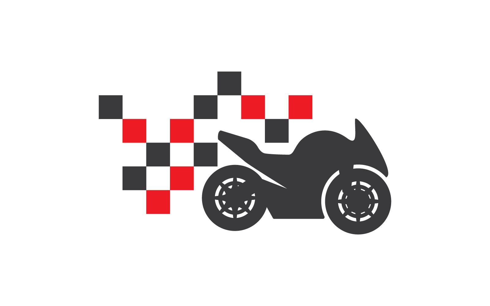 Motorbike sport logo vector design template