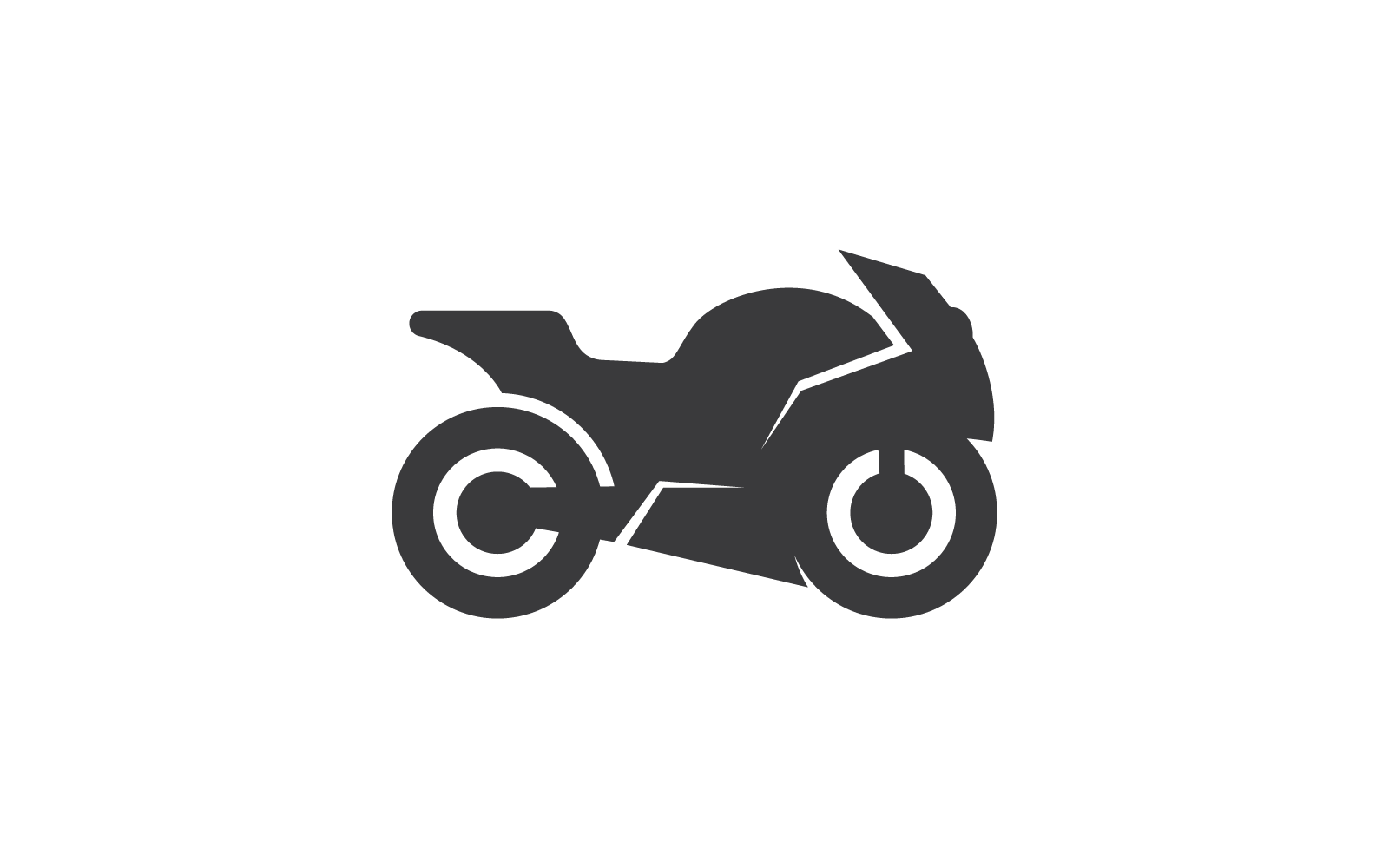 Vettore di disegno di logo di sport di motocicletta