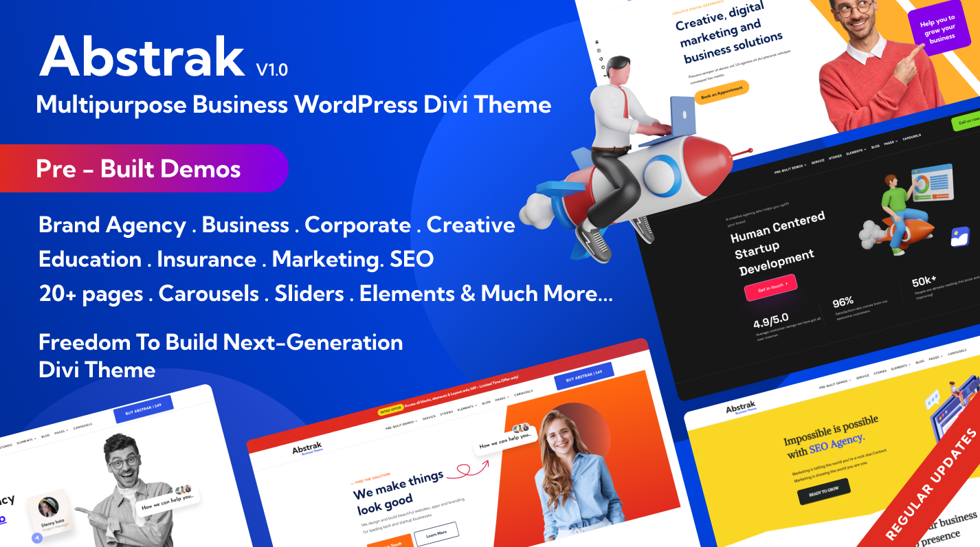 Abstrak – Multipurpose Business WordPress Divi Theme