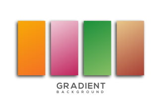 Beautiful Gradient Vector Background Template - Colorful Vector Background Images