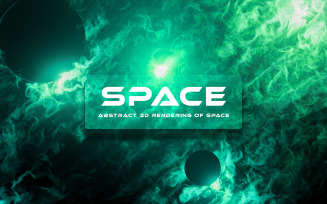 3D Nebula Abstract Background 2