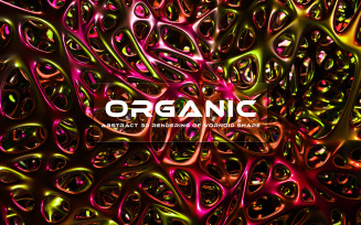 3D Organic Metal Background 5