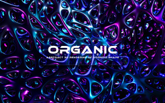 3D Organic Metal Background