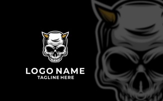 Devil Skull Graphic Logo Design