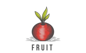Fruit Graphic Logo Design Vector