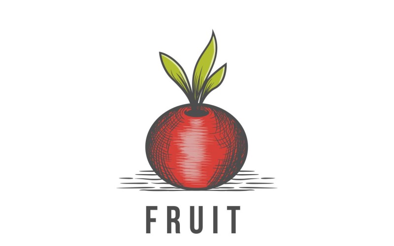 Fruit Graphic Logo Design Vector Vector Graphic