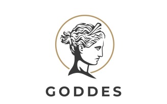 Goddes Graphic Logo Design Vector