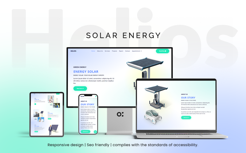 Helios - Solar Energy Templates WordPress WordPress Theme