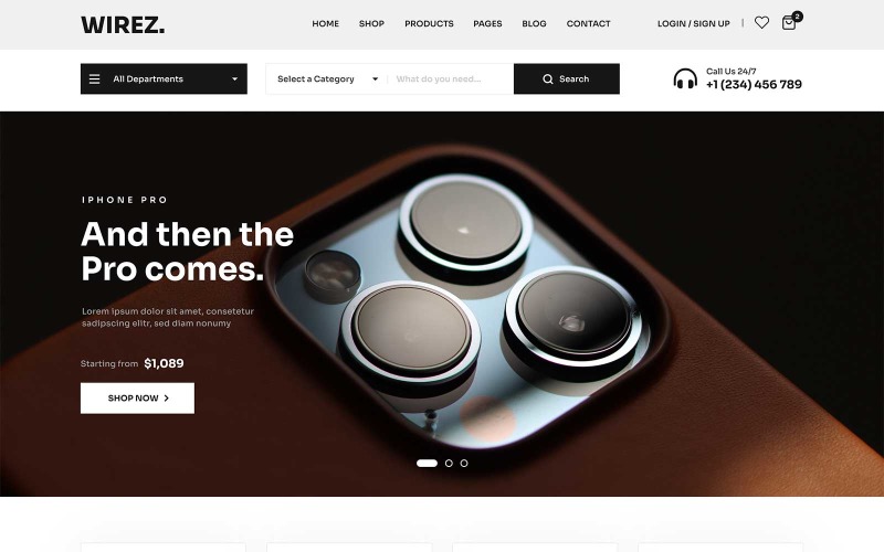 MG WIREZ - Multipurpose Electronic eCommerce Bootstrap Template Website Template