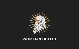 Women Bullet Graphic Logo Design
