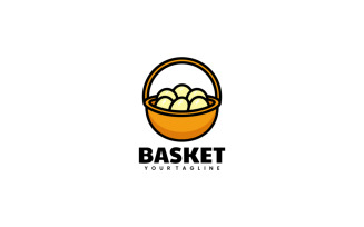 Basket Simple Mascot Logo