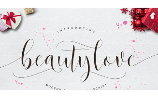 Beautylove Script Font - Beautylove Script Font