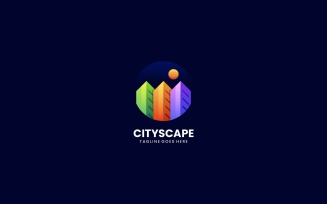 Cityscape Gradient Colorful Logo