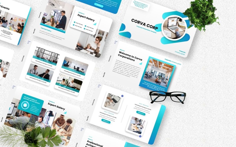 Corva - Corporate Powerpoint Template PowerPoint Template
