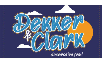 Dekker Clark Decorative Font