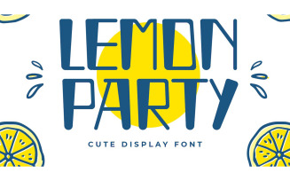 Lemon Party Cute Display Font
