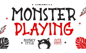 Monster Playing Display Font