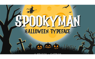 Spookyman Halloween Display Font