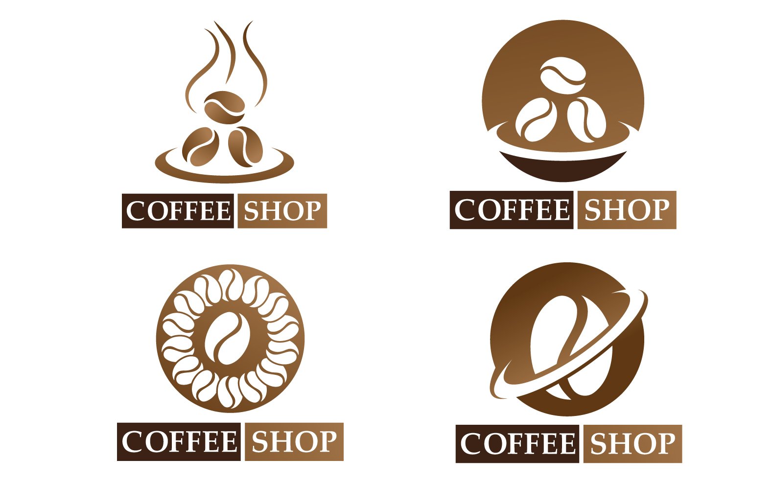 Kit Graphique #317980 Coffee Fve Divers Modles Web - Logo template Preview