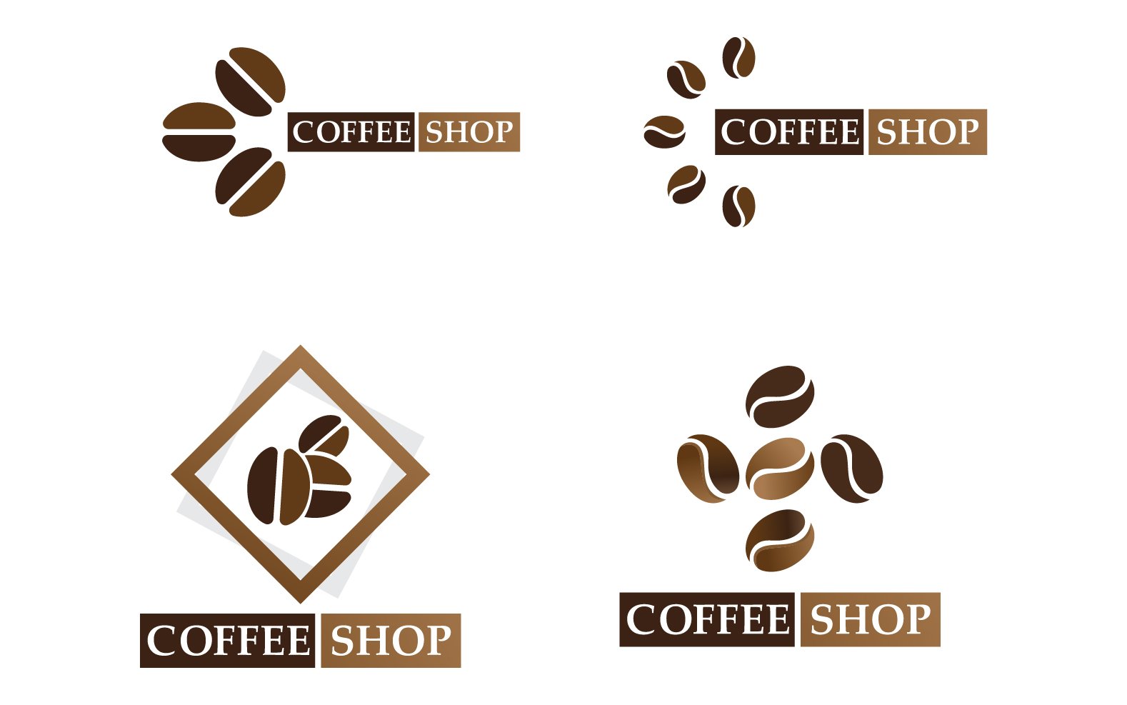 Kit Graphique #317981 Coffee Fve Divers Modles Web - Logo template Preview