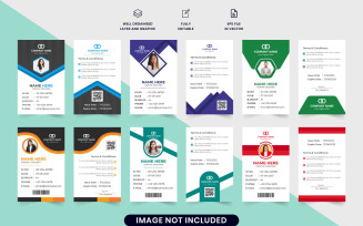 Business ID card template collection