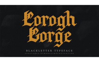 Corogh Gorge Black Letter Font