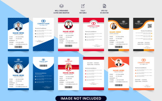 Corporate business identity card vector
