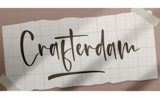 Crafterdam Handwritten Font