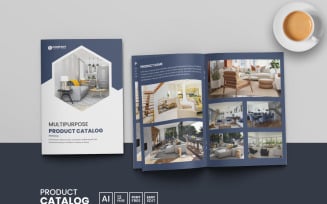 Modern minimalist product catalog template and multipurpose catalogue brochure