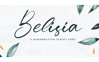 The Belisia Script Font - The Belisia Script Font