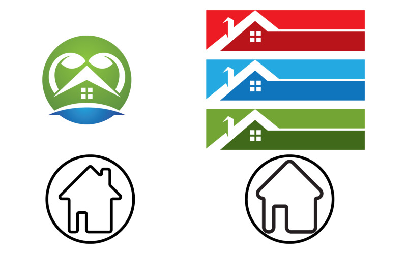 Home sell,property ,building logo vector v32 Logo Template