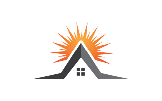 Home sell,property ,building logo vector v4