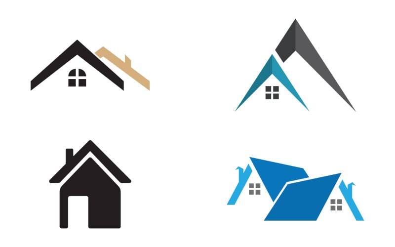 Home sell,property ,building logo vector v69 Logo Template