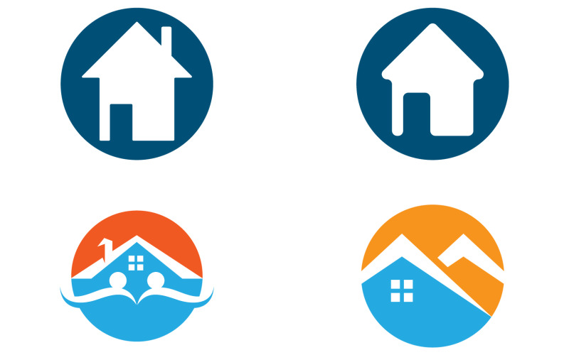 Home sell,property ,building logo vector v75 Logo Template