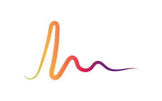 Music sound wave equalizer bar logo vector v26