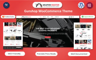 Weapon Master - Guns & Shooting WooCommerce Elementor Template