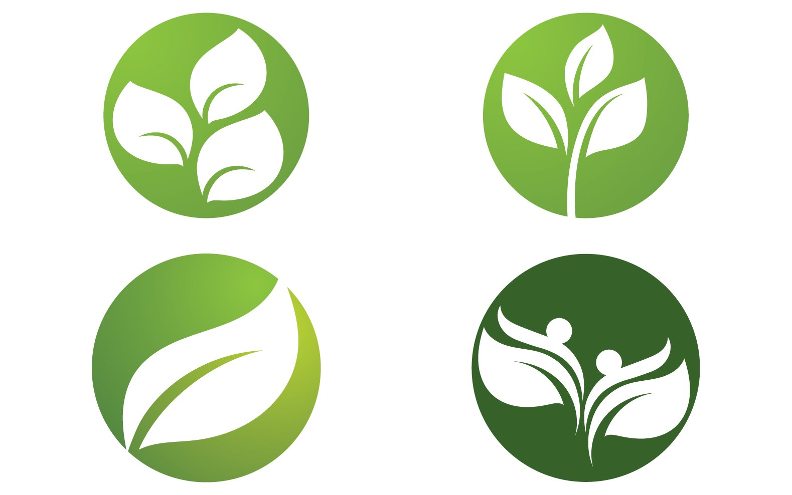 Kit Graphique #318162 Green Feuille Divers Modles Web - Logo template Preview