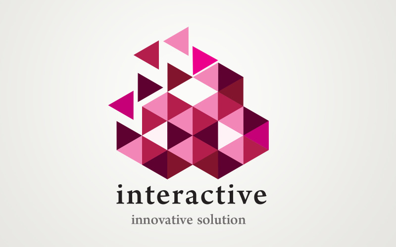 Branding the application Interactive Logo Logo Template