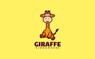 Giraffe Mascot Cartoon Logo