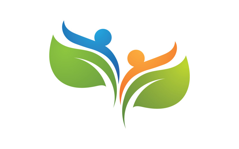 Green leaf ,Nature green tree element template design logo v17 Logo Template