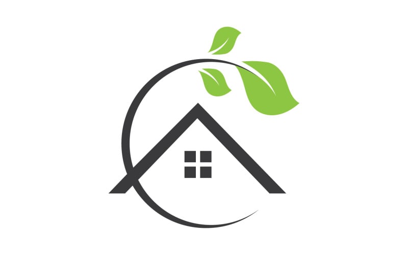 Green leaf ,Nature green tree element template design logo v19 Logo Template