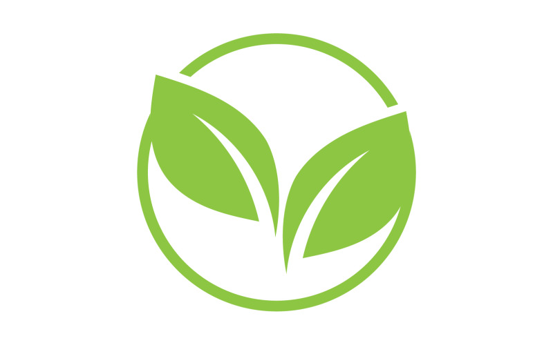 Green leaf ,Nature green tree element template design logo v1 Logo Template