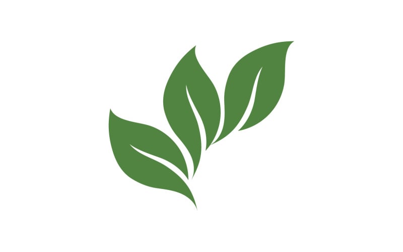Green leaf ,Nature green tree element template design logo v23 Logo Template