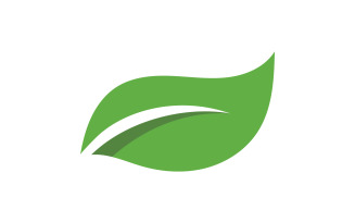 Green leaf ,Nature green tree element template design logo v25
