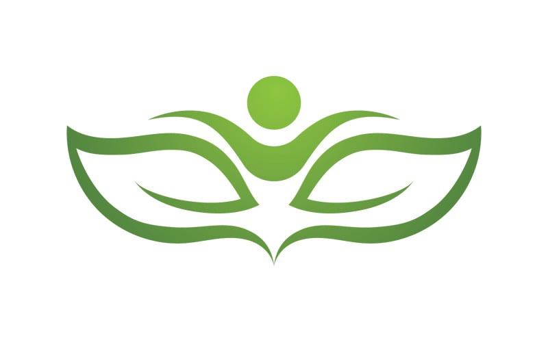 Green leaf ,Nature green tree element template design logo v26 Logo Template