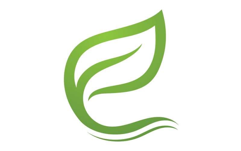 Green leaf ,Nature green tree element template design logo v28 Logo Template